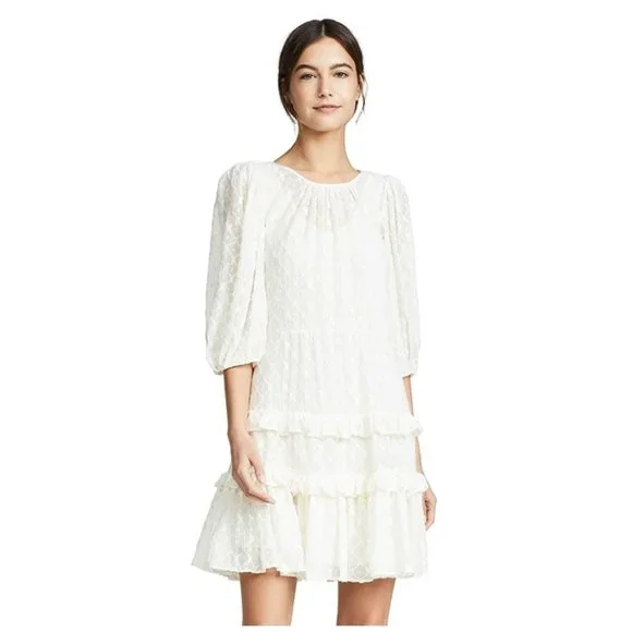 rebecca taylor embroidered dress Rebecca Taylor Terri Embroidered Dress in Milk Order Of Style